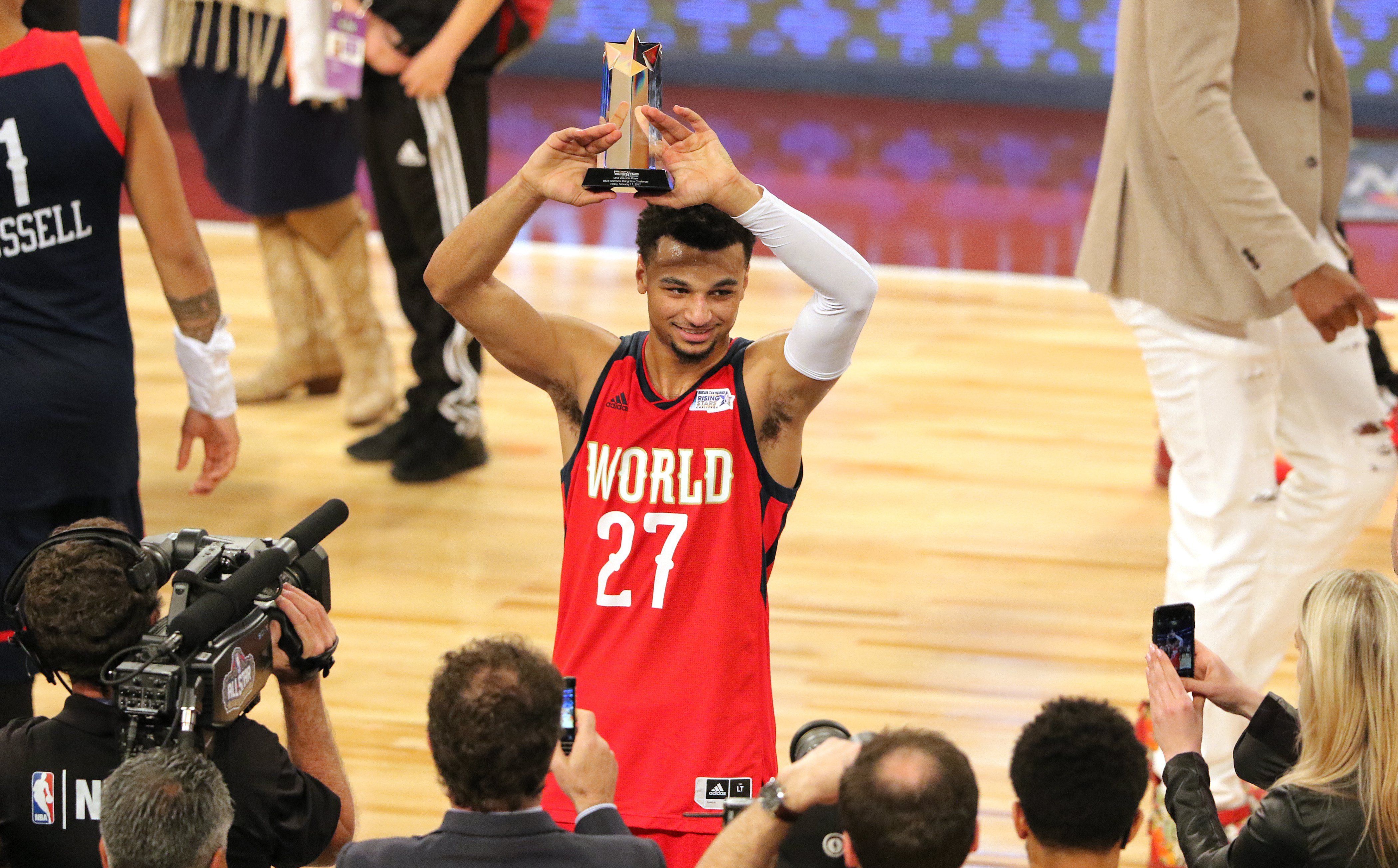 Fiesta de Murray en el partido de los 'rookies' del AllStar en la NBA